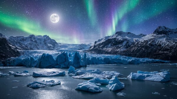 Northern Glacier Coast Wallpaper